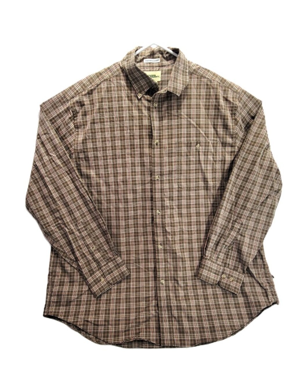 Gander Mountain Men’s XL Plaid Button Down Shirt 100% Cotton